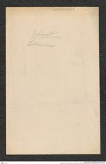 Nachlass Franz Steindachner, historischer Umschlag, Korrespondenz R. Eckhardt, Inv.Nr. 122.03, Seite 1